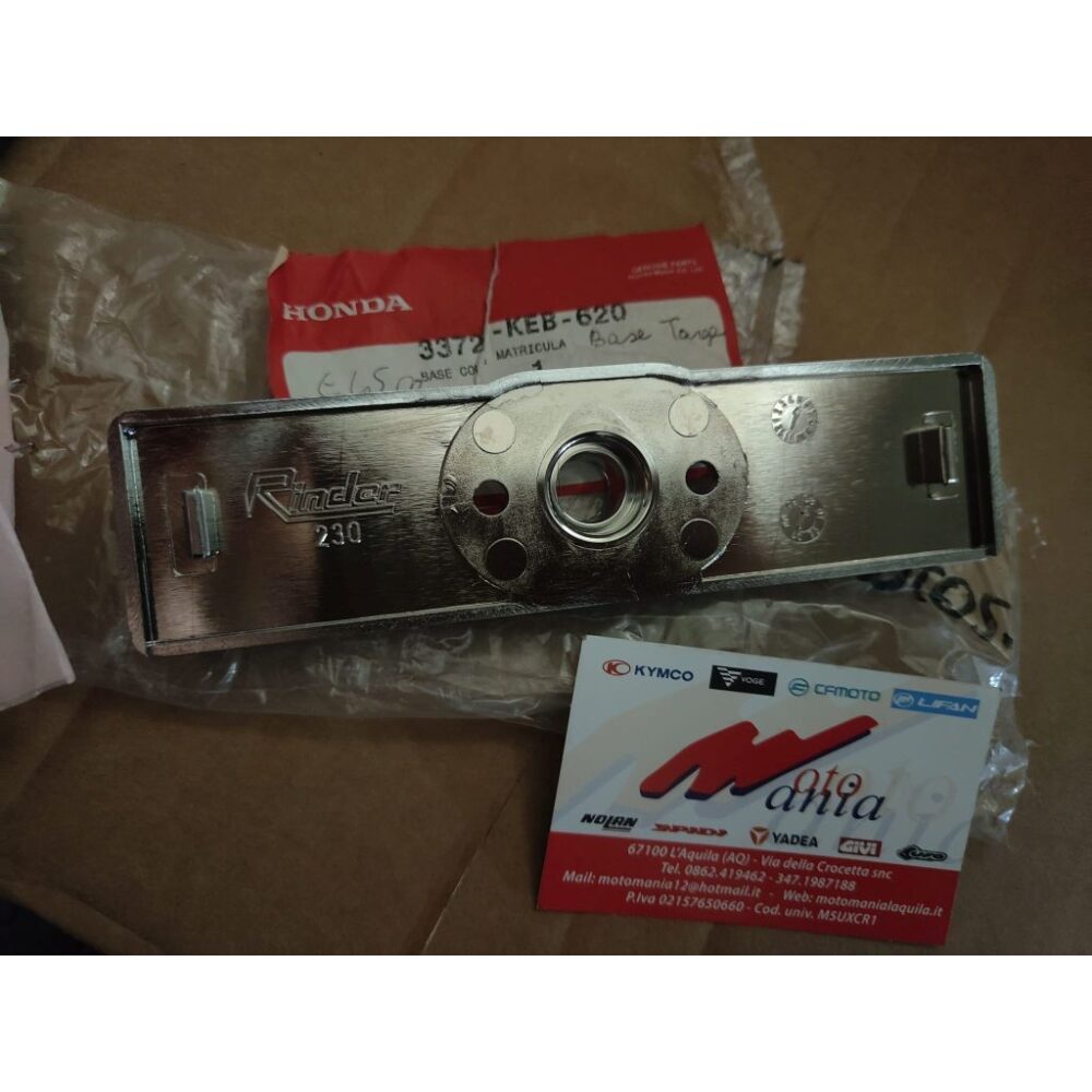 HONDA 33721-KEB-620 BASE TARGA REBEL 125/150