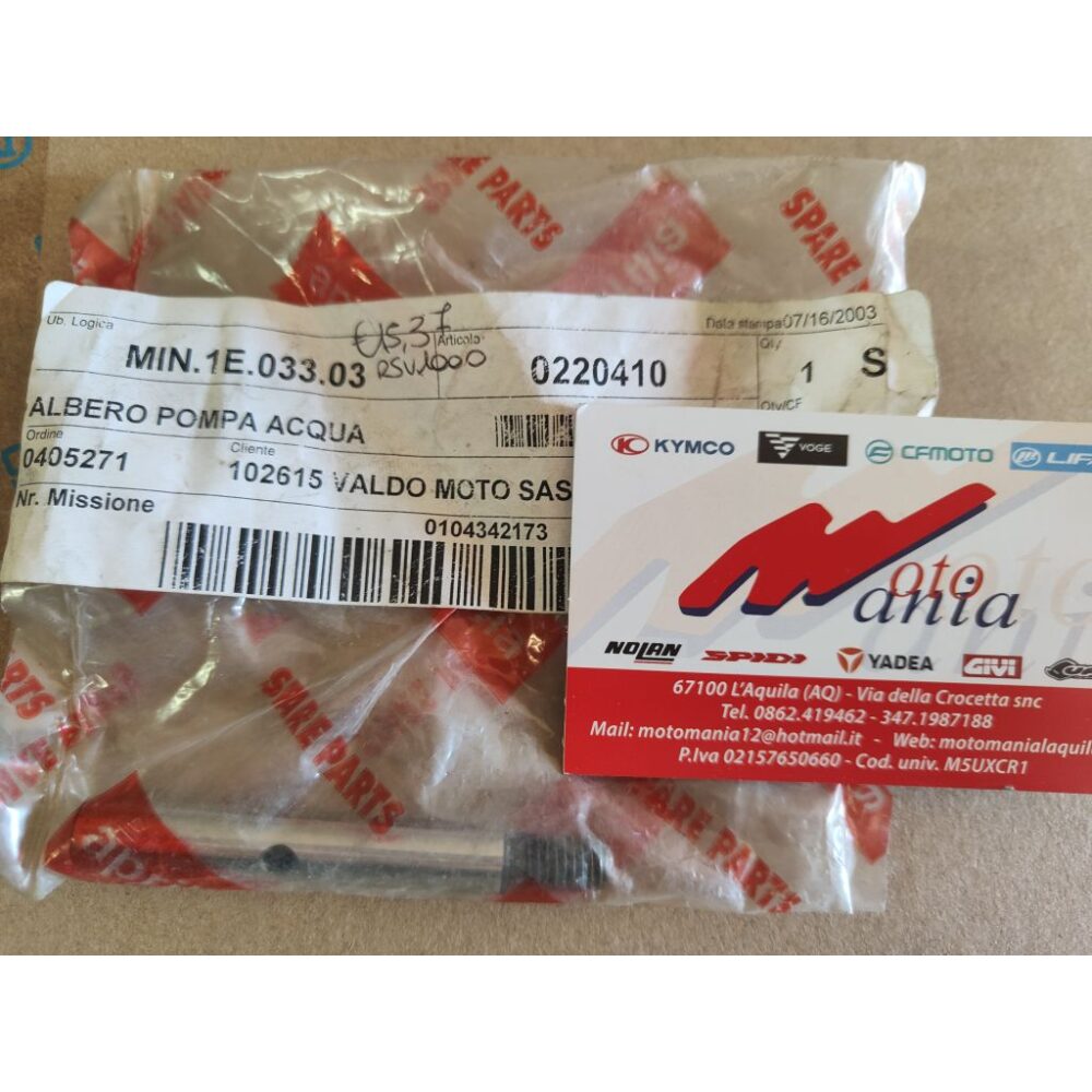 ALBERO POMPA ACQUA APRILIA AP0220410