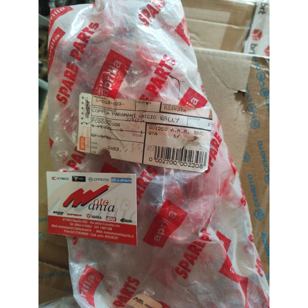 COPPIA PARAMANI GRIGIO APRILIA RALLY AP8239276